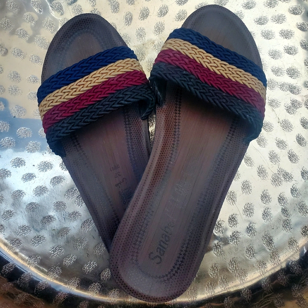 Cute braided flats size 7 sanabel